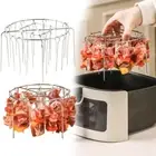 12/24 String Grill Rack Stainless Steel Barbecue Skewer Bracket Baking Needle