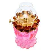 Kerosene Lantern Pink Chamber Oil Lamp Butter Buddhist Hall Decoration