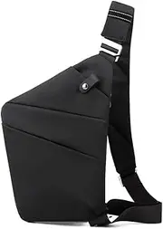 [Generic] Chest Bag for Men/Women Lightweight Multi-Functional Travel Sling Bag Scientific Storage for Fashion Casual Busin Left/Right Shoulder Bag