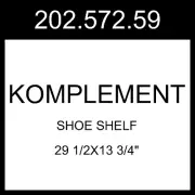 IKEA KOMPLEMENT Shoe Shelf Dark Gray 29 1/2x13 3/4" 202.572.59