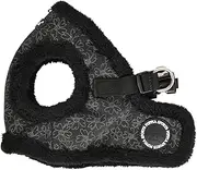 [Puppia] Dog Harness for Small and Medium Dogs - Hepatica Harness B - Adjustable und Comfortable,Black