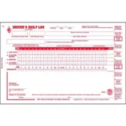 Driver Daily Log Book (25 pack) with Detailed DVIR & Daily Recap, 2-Ply, Carbon