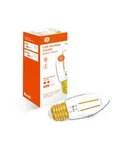 GE 2.5W Heritage LED Candle ES Globe in Warm White