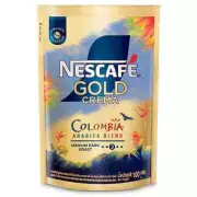 100g. Nescafe Gold Crema Colombian Arabica Blend Instant Coffee,Roasted,Dark