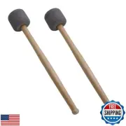 CashBeat 2Pcs 12.8" Drum Mallets, Lightweight Wood Handle Solid Foam Head Bas