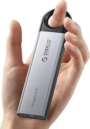 ORICO 1TB External SSD Up to 1050MB/s, Hanging Hole Design Portable Solid State Drive, USB C&A 2 in 1 Cable, Reliable Storage for Type-C Smartphone, Tablets, Laptops - C10