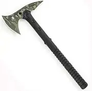 Tactical Tomahawk- Hatchet, Versatile Survival Tactical Axe and Emergency Breaching Tool with Spike for Outdoor Survival Hiking Camping with Non-Slip Handle and Sheath (Camouflage)