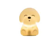 D44 Remote Control Cute Puppy Night Light Dog Animal Soft Silicone Night Lamps USB Rechargeable LED Lamp Lights for Bedroom Color Changing