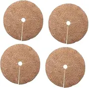 BESPORTBLE 4pcs Coir Pot Liner for Garden Plant Protective Mats Round Design Coconut Fiber Cushions Mulch Grass-Resistant Mats 30cm