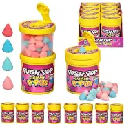 Push Pop Holiday Gummy Candy Assorted 8 Count Tray Fun Stocking Stuffers