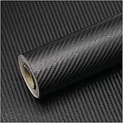 Black Wallpaper Peel and Stick Wallpaper 3D Carbon Fiber Vinyl Wallpaper 15.8''×78.7'' Self Adhesive Wall paper Removable Textured Wall paper Dark Black Contact Paper for Bedroom Tabletop Cabinets