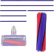 Soft Roller Head Brush Replacement Brush for Dyson V6 V7 V8 V10 V11, Soft Roller for Dyson Accessories, with 6 Felt Strips for Dyson Vacuum Cleaner, Cleaning and Dust Removal