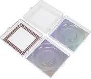 VALICLUD 2Pcs Eyelash Case Transparent Storage Box with Window Compact Empty False Eyelash Organizer for Travel Office and Beauty Salons Stylish Design for Easy Viewing