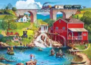Jigsaw Puzzle Americana Labor Day 1909 Country Living 1000 piece NEW