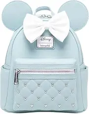 [Loungefly] Disney The Minnie Mouse Classic Series Mini Backpack - Elegance, Mint, One Size, Wdbk2823