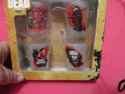 AMC The Walking Dead 2014 SHOT GLASSES (SET of 4) NEW in Box! FREE SHIPPING