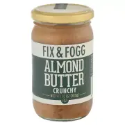 Fix & Fogg Crunchy Almond Butter 10 oz (Pack of 6)