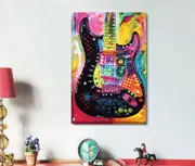 Electricity Guitar Abstract Canvas Prints