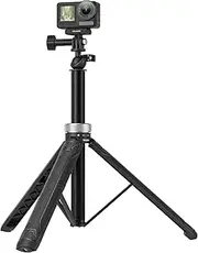 TELESIN° 360° Selfie Stick Tripod for GoPro 59", Ball Joint Extension Pole Monopod Handle Grip for Go Pro Max Hero 13 12 11 10 9 Insta360 X5 X3 Ace Pro DJI Action 3 4 Osmo Pocket 3 AKASO Accessories