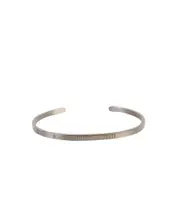 number-engraved cuff bracelet XL Yellow