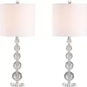 JYL5002A-SET2 Nala 28.5" Crystal LED Table Lamp Transitional Glam Bedside Desk N