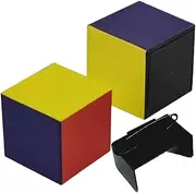Prank Cube, Street Illusion Toys, Close Up Flattened Cube Magics Trick, Joke Prank Toy, Stage Stuffs, Magic Tools for Adults, Beginners, 4.29x3.15x1.97 Inches