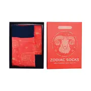 3PK Annabel Trends Boxed Novelty Comfortable Soft Socks One Size Zodiac Aries