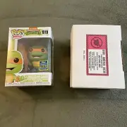 Michelangelo With Surfboard TMNT SDCC 1019 Funko Pop Figure New Mint