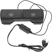 Mini Portable USB Stereo Speakers Line Controller Soundbar for Laptop Mp3 Phone Music Player PC with Clip