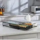 ZCDCP Nespresso Vertuo Pod Holder Coffee Capsule Drawer Black 30 Pods br $20