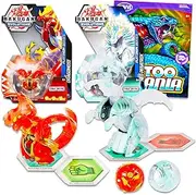Bakugan Evolutions Platinum Neo Dragonoid and Neo Pegatrix Bundle with 2 Bakugan Toys for Bakugan Birthday Party Supplies and More | Bakugan Toys for Boys 6-8