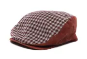 NWT ETRO FLAT CAP wool tweed lambskin silk handcrafted luxury Italy S