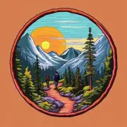 Skyline Trail Loop Patch Iron-on Applique Decorative Nature Badge Mount Rainier