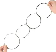 Chinese Linking Rings,4pcs Novelty Heavy Duty Party Show Magic - Multifunctional Educational Linking Ring Magic Gimmicks Magic Tricks Stage Illusions for Street Magic Yongbao