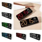 Wall-mounted Digital LED Clocks Temperature Display Table Clock for Bedroom
