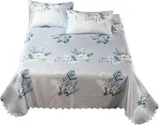 2.5x2.5 M 3st./Set Super Soft Sleeping Mat Bed Sheet Machine -Washed Floral Prints Summer Bed Linen Matt Folding Sheet for Home Hotel