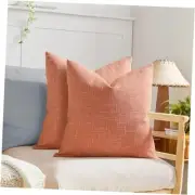 Decorative Pillow Covers, 16x16 Inch ​Boho 16" x 16" (Pack of 2) Orange