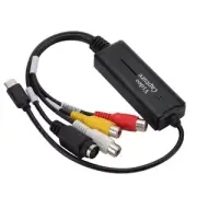 Type-C to RCA VHS VCR Grabber Recorder Capture Card Type-C Video Audio