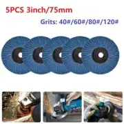 Efficient Abrasive 5 Pack Grinding Discs for Angle Grinder with 3 Inch Diameter