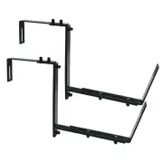 2PCS Window Box Brackets Adjustable Metal Railing Planter Bracket Hooks