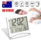 Home Digital LCD Screen Travel Alarm Clock Desk Thermometer Timer Calendar