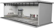TTETTZ 1/64 Scale Model Car Showcase with Illumination for Alloy and Toy Vehicles, Repair Shop