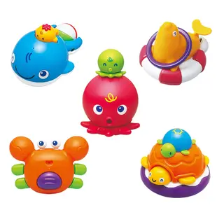 日本《樂雅 Toyroyal》洗澡玩具系列-小海獅/噴水鯨魚/小烏龜