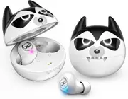 Wireless Earbuds Bluetooth Earphones with Mic Touch Control Husky Design