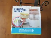 NEW Progressive International Ice Cream Sandwich Maker plus Spreader White NIB