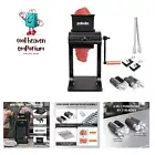 Meat Tenderizer Tool Manual Machine Jerky Slicer, 2 Set of Stainless Steel Bl...