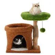 Paws For Life Natural Series Cat Scratching Tree With Hiding Hole