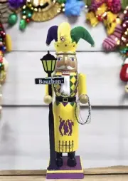 Mardi Gras BOURBON STREET Nutcracker Glitter 15” Santa’s Workshop NIB Bestseller