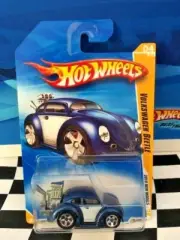 Hot Wheels 2010 New Models 004 Volkswagen Beetle VW BLUE 5sp