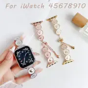 Lovely Jewelry Bangle Heart Sea Shell Strap For Apple Watch 42mm 46mm 49mm Ultra